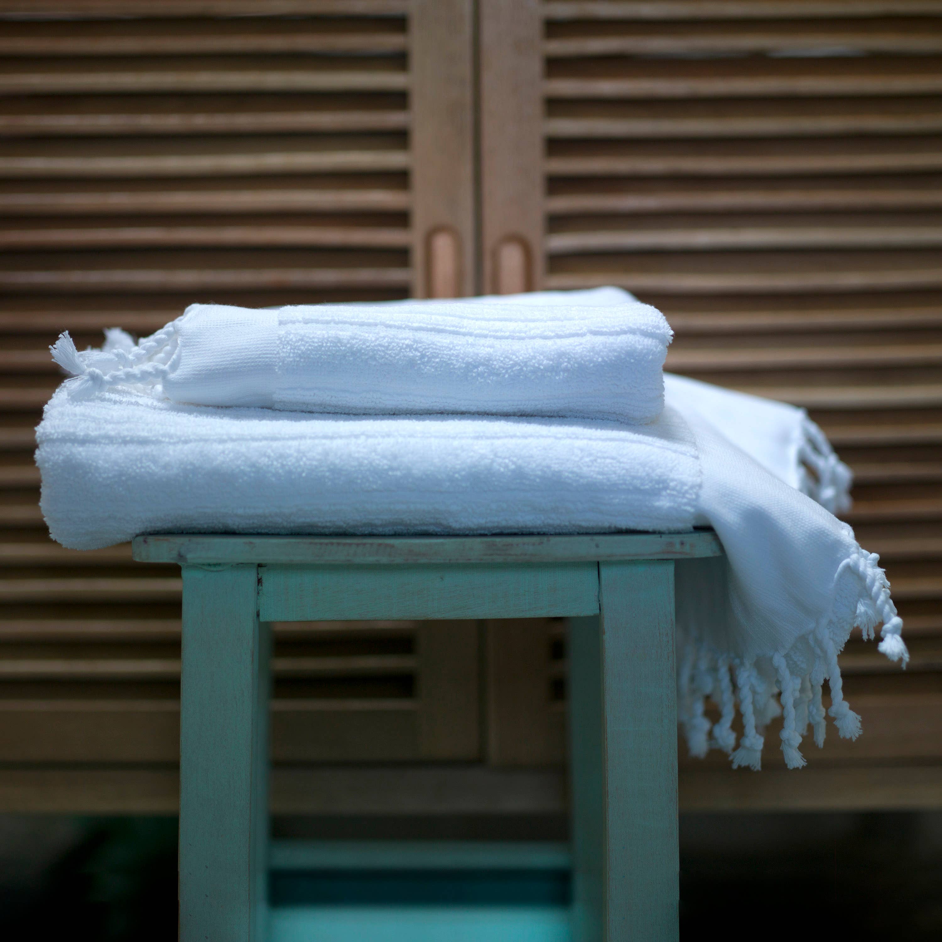 loom.ist - Ottoman Terry Bath Towel: White