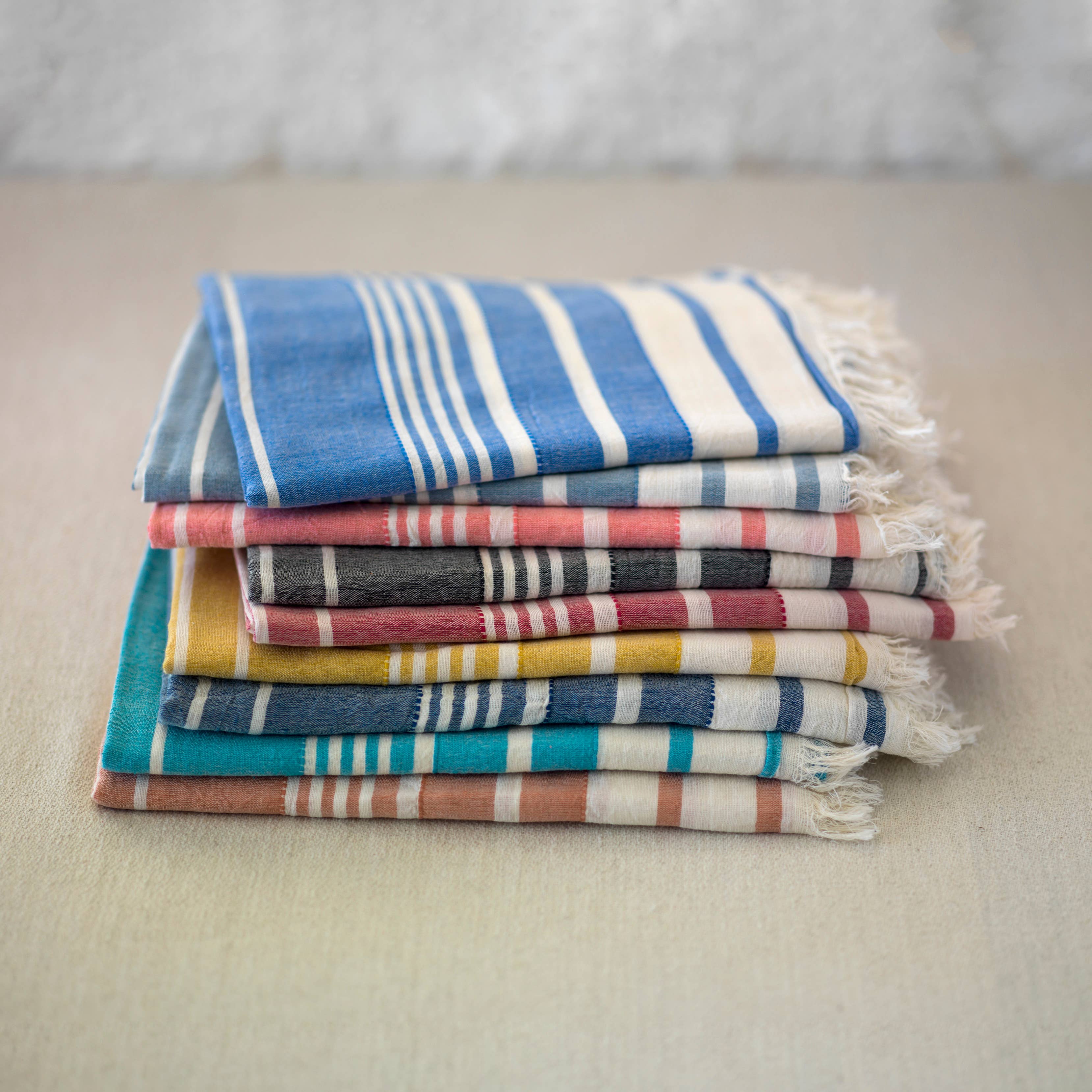 loom.ist - Helen Turkish Beach Towel: Turquoise