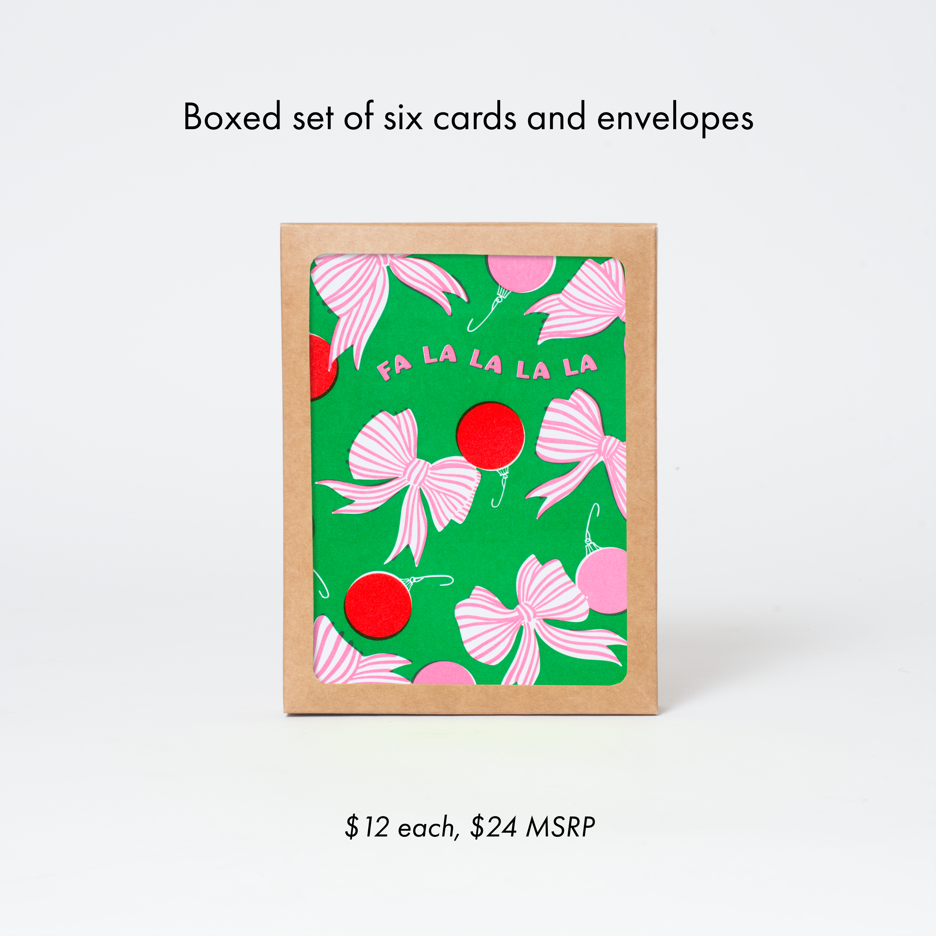 Egg Press Manufacturing - Fa La La La  Festive Holiday Letterpress Card by Hello!Lucky: Paper tab