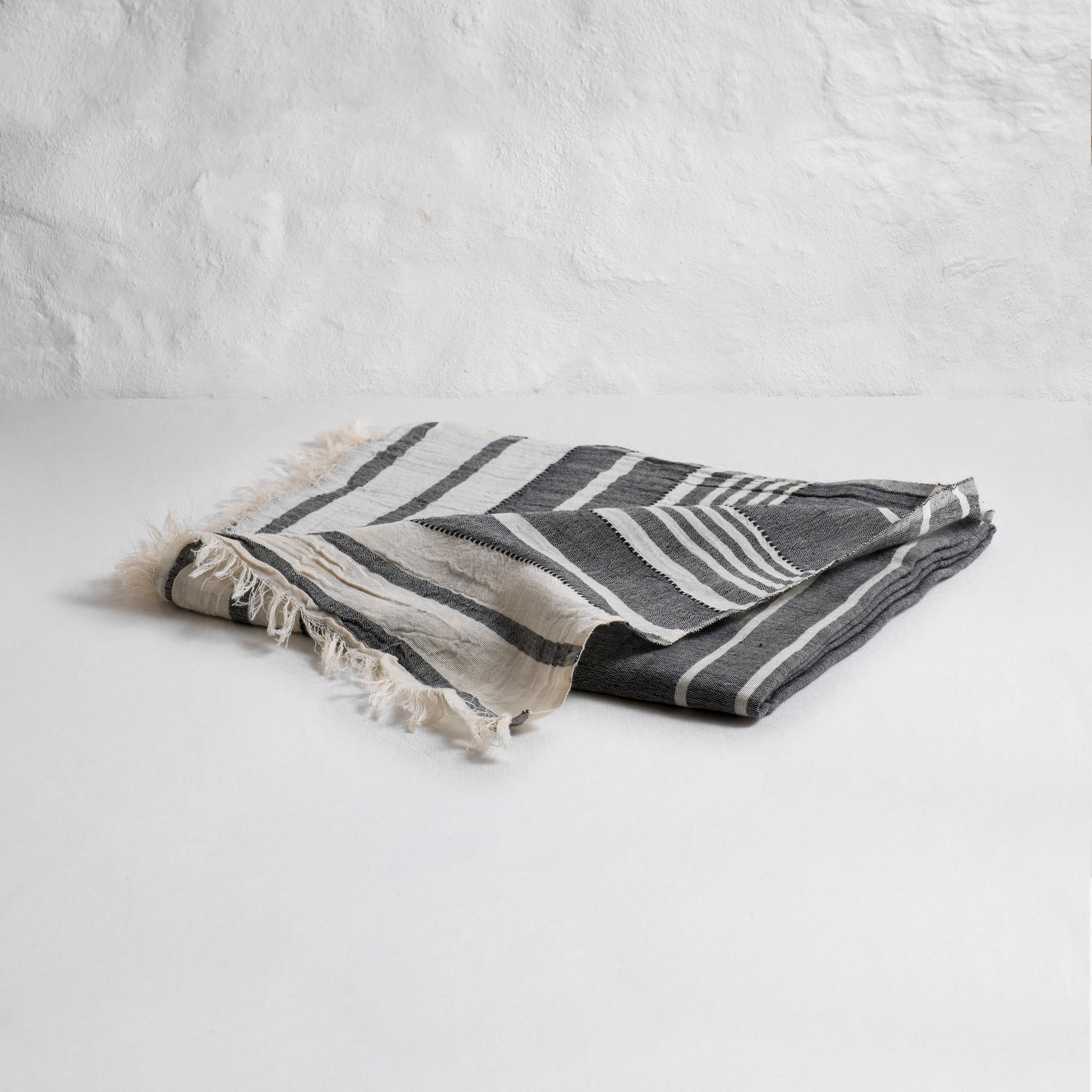 loom.ist - Helen Turkish Beach Towel: Navy