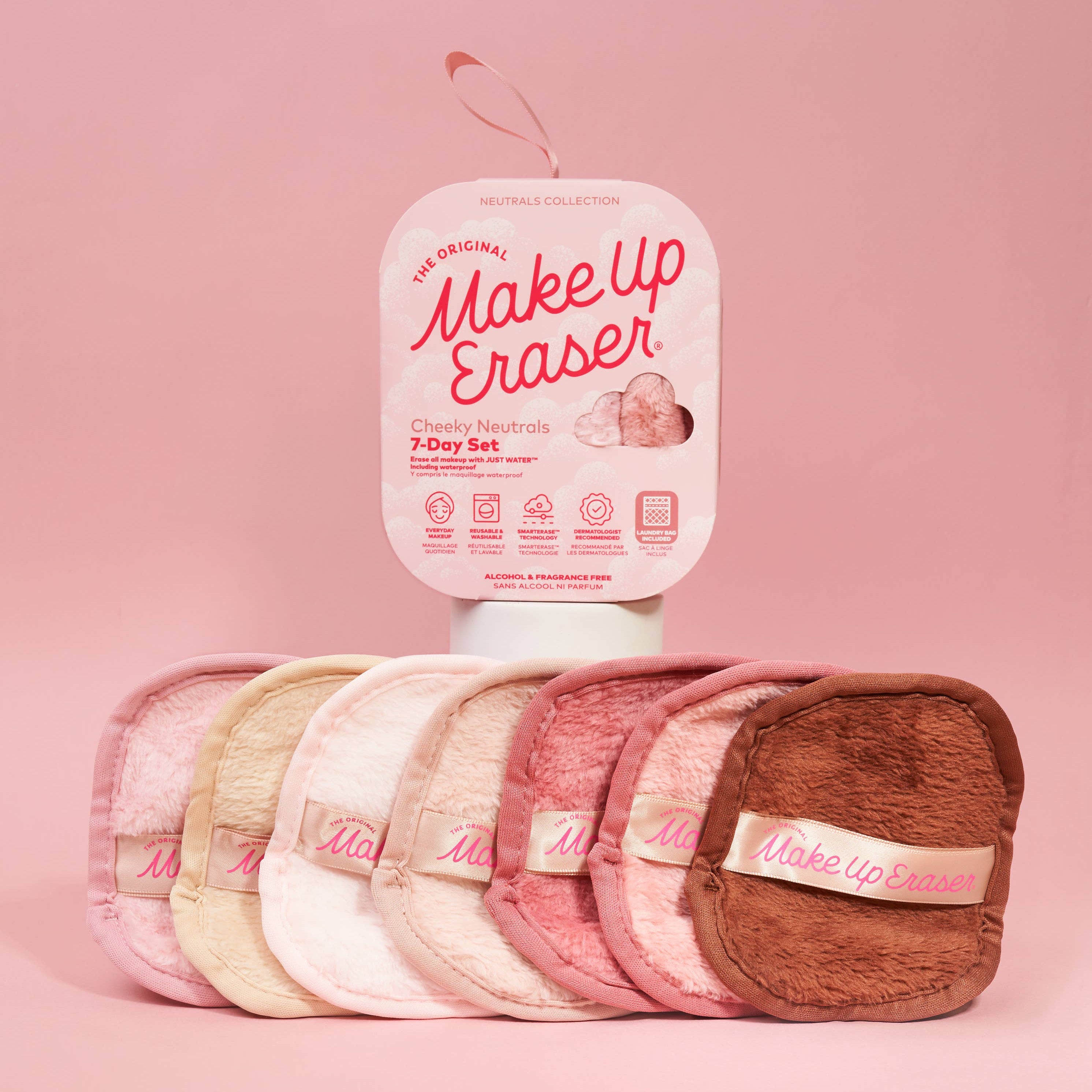 The Original MakeUp Eraser - MakeUp Eraser 7-Day Set - Cheeky Neutrals