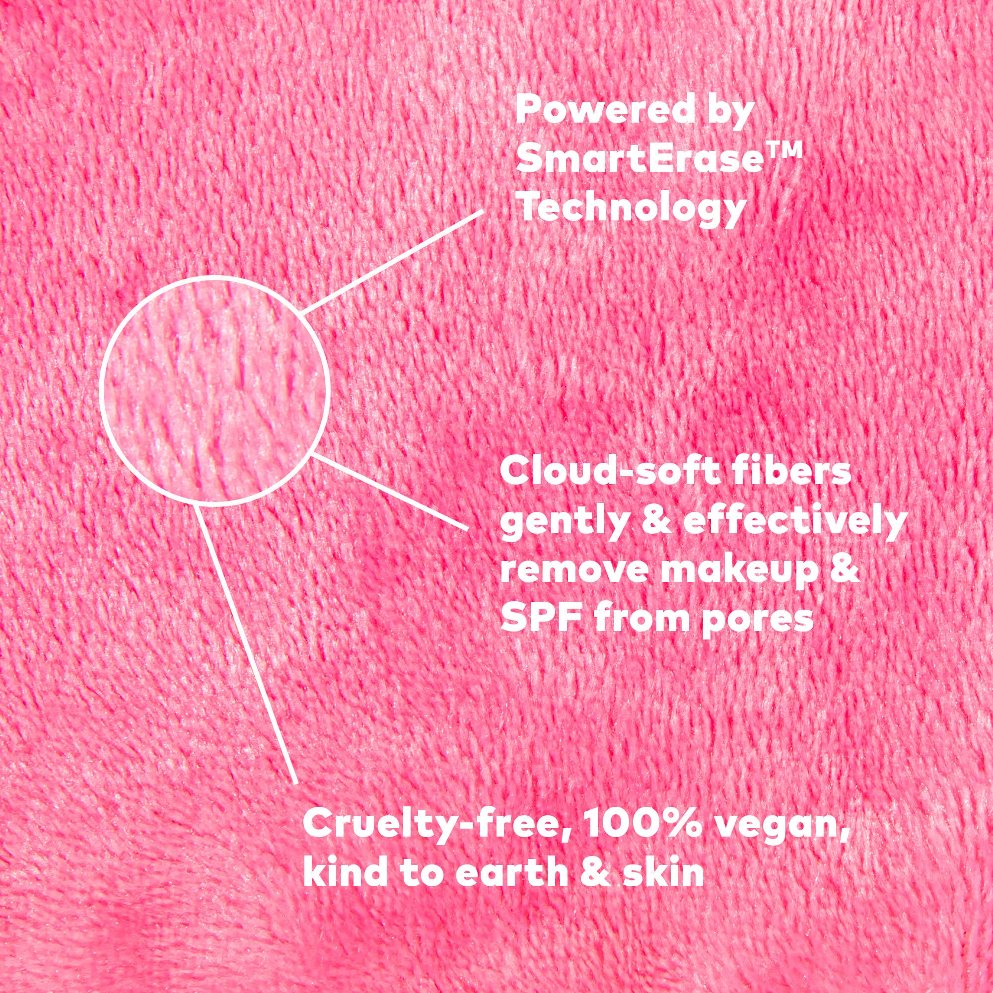 The Original MakeUp Eraser - Mini MakeUp Eraser PRO - Pink