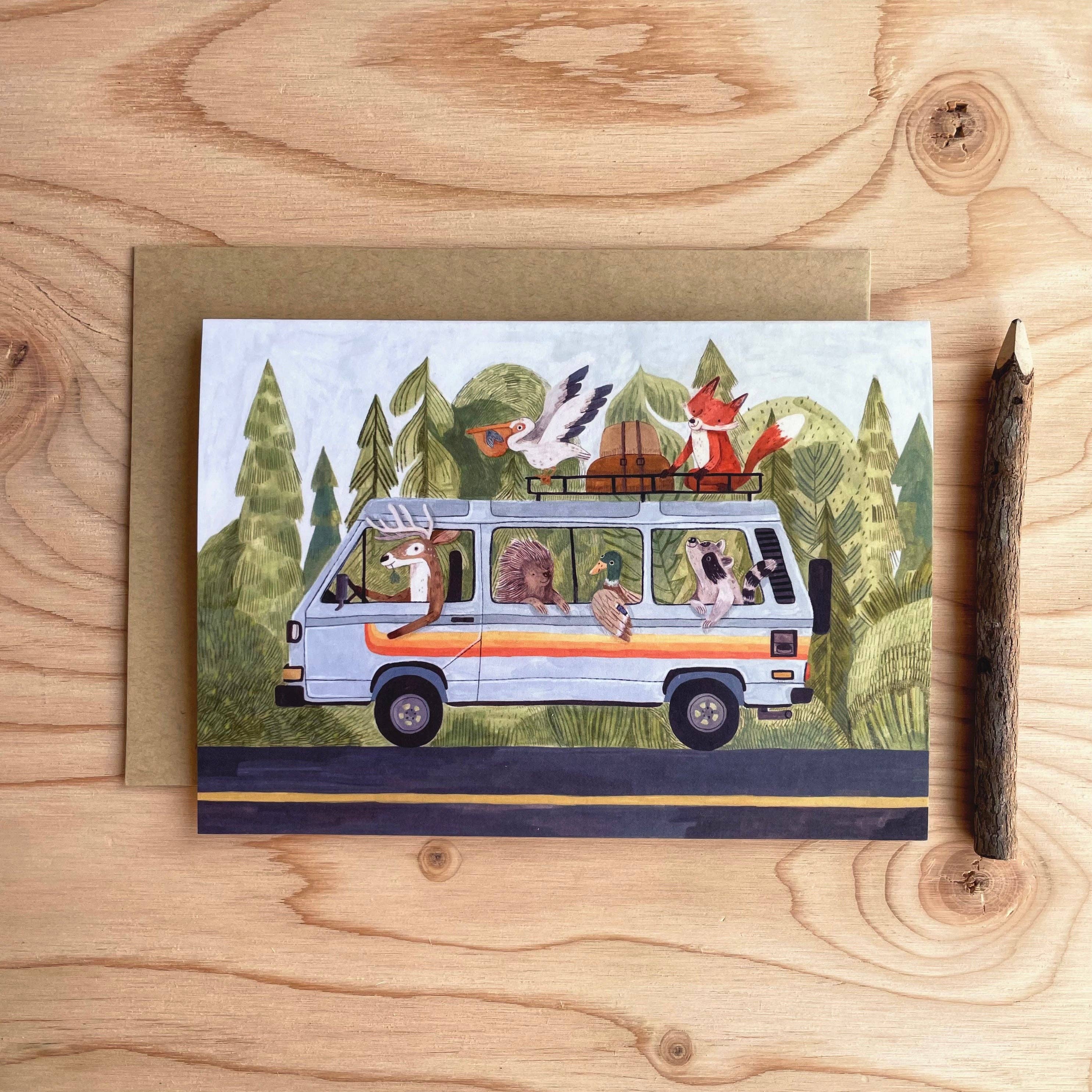 Canyon & Cove Art - Van Life Card – Mad Sass Soap Co