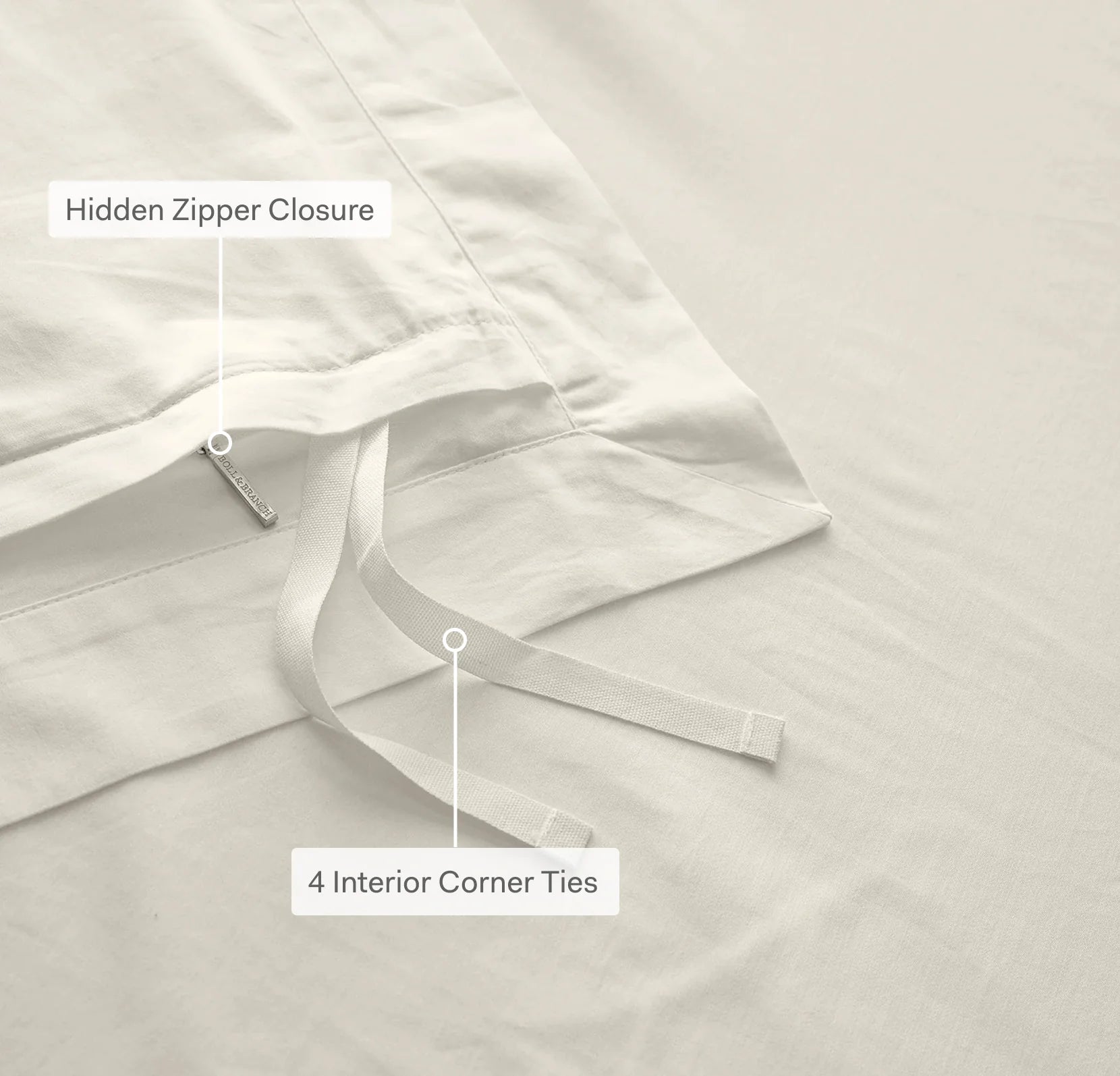 Boll & Branch - Signature Hemmed Duvet Set - Shore (Pre-Order)