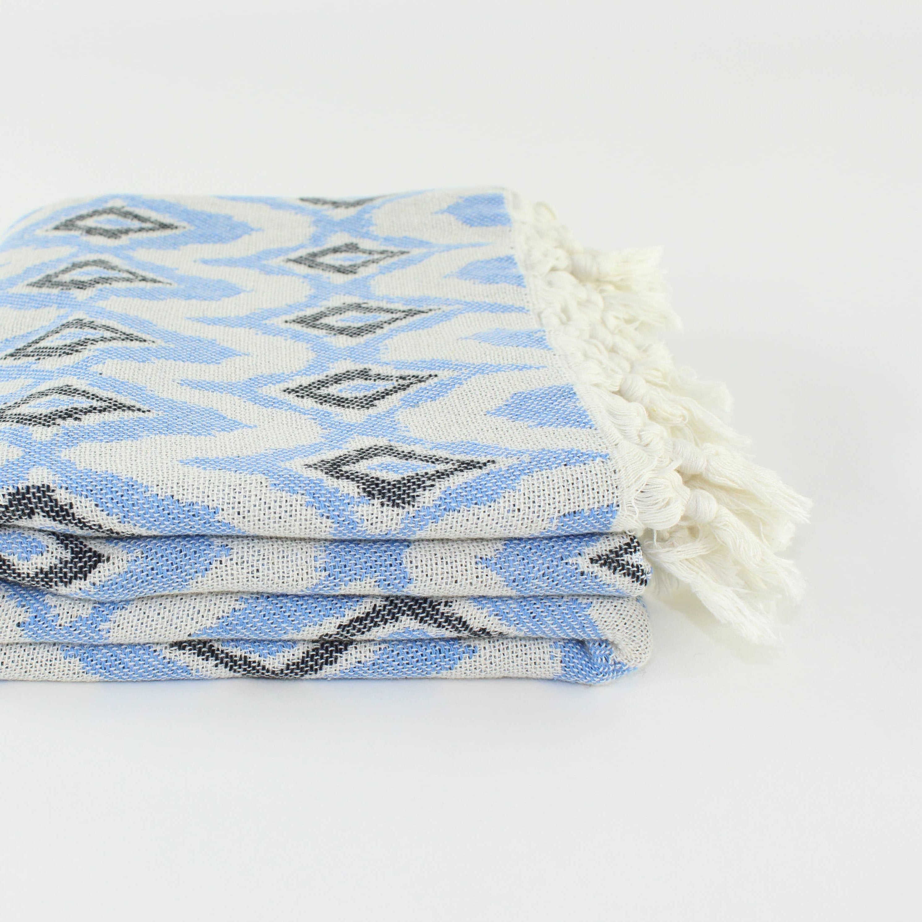 Turkish Linen & Towels Diamond Pattern Towel - Thumbnail 2