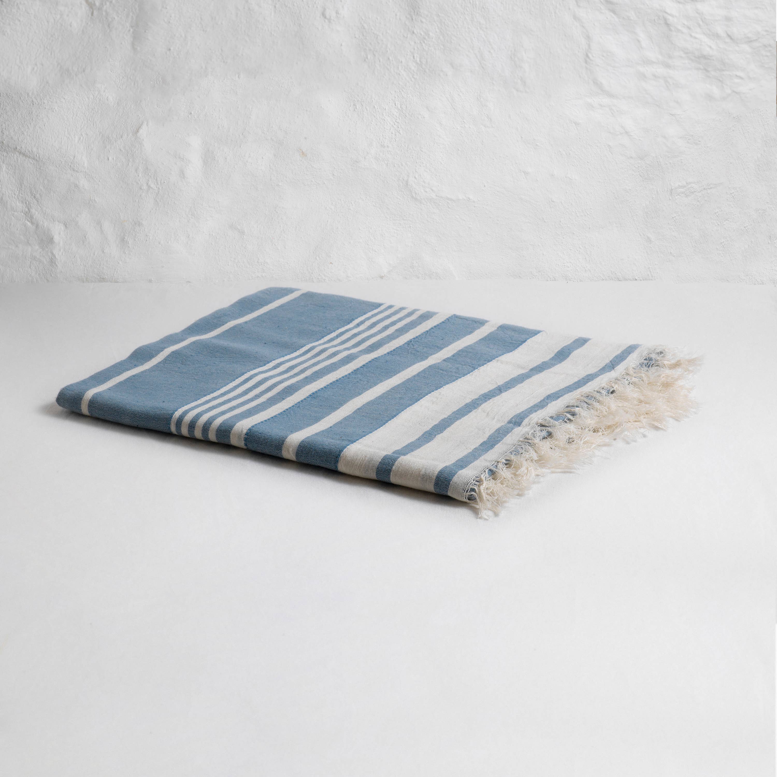 loom.ist - Helen Turkish Beach Towel: Navy