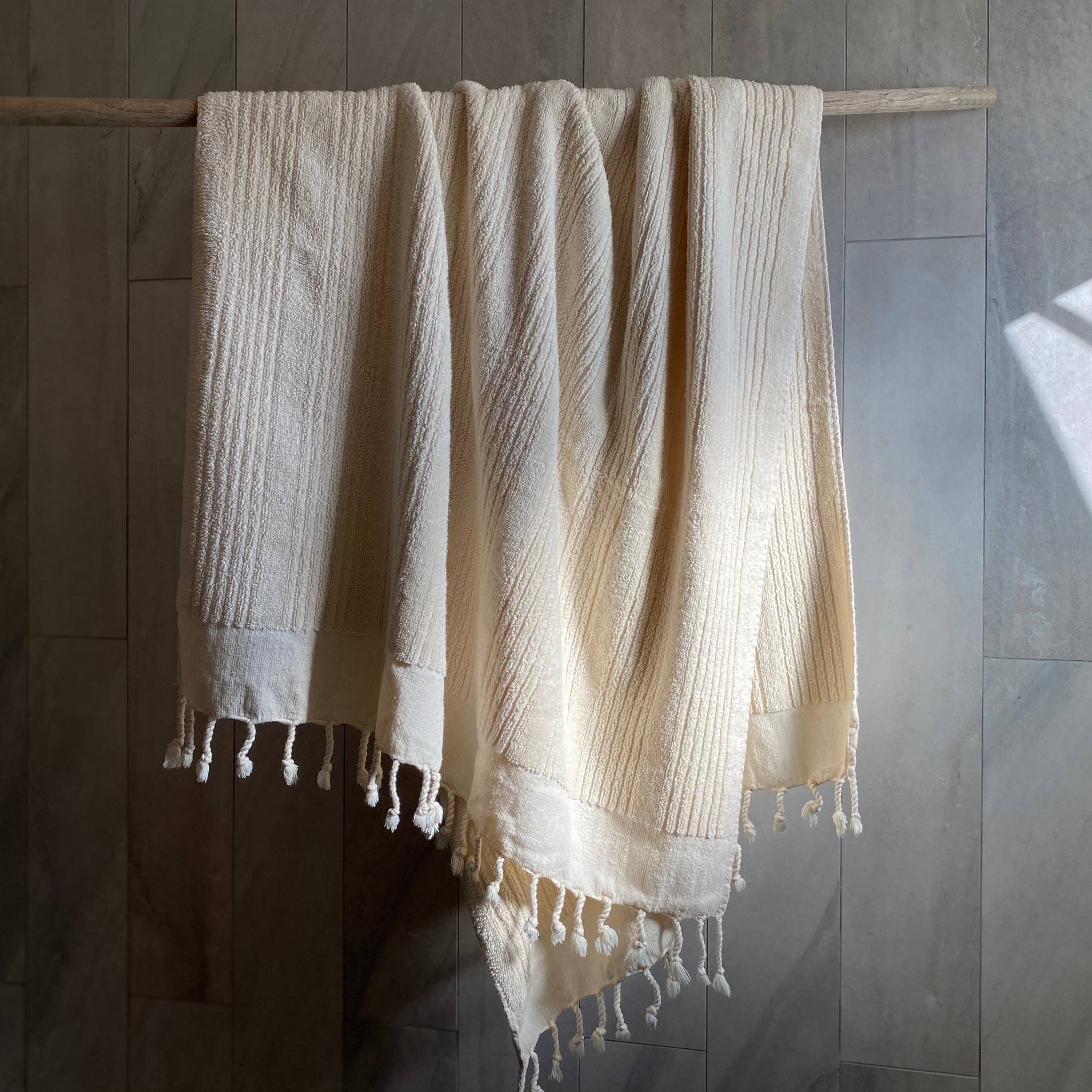 loom.ist - Ottoman Terry Bath Towel: White