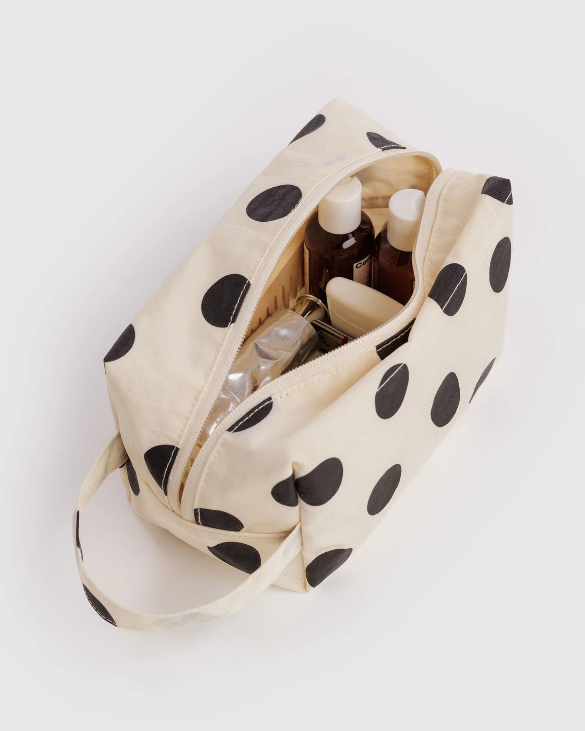 Baggu - Dopp Kit - Cream and Black Polka Dot