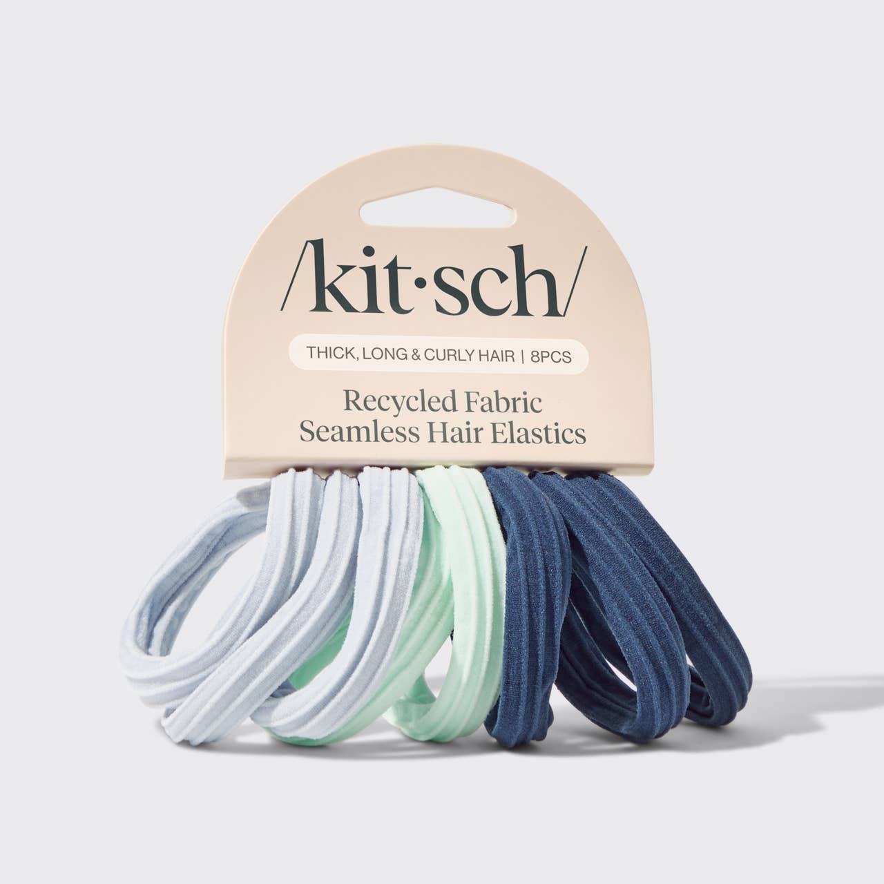 KITSCH - Recycled Seamless Hair Elastics 8pc Set - Garden Bouquet