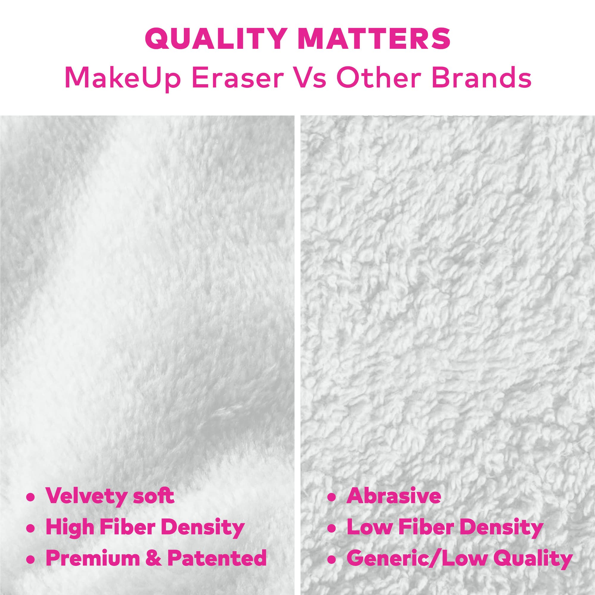 The Original MakeUp Eraser - 7-Day Set & Makeup Bag Gift Set - Cherry Crush