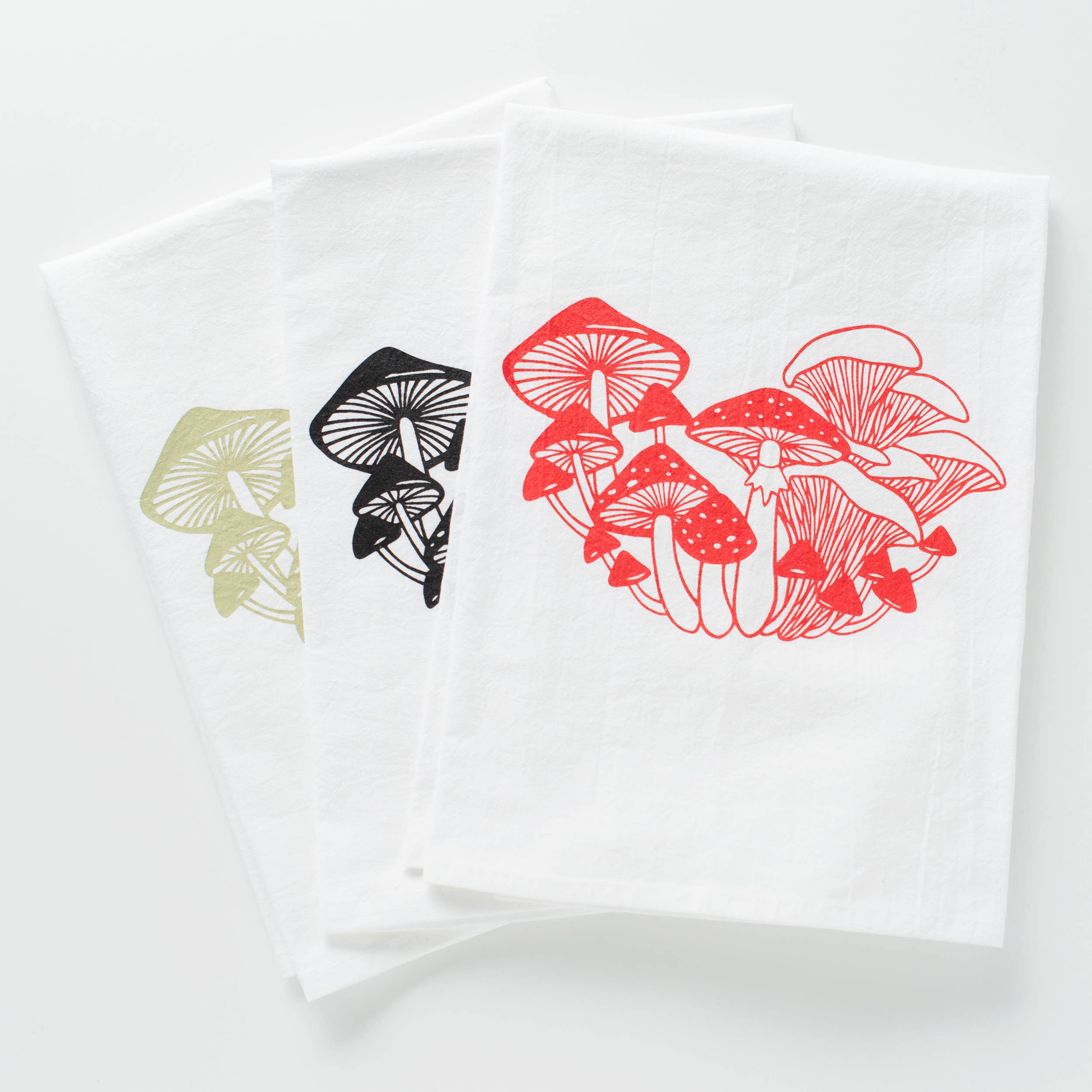 Bird Mafia - Mushrooms Flour Sack Towel: Mushroom