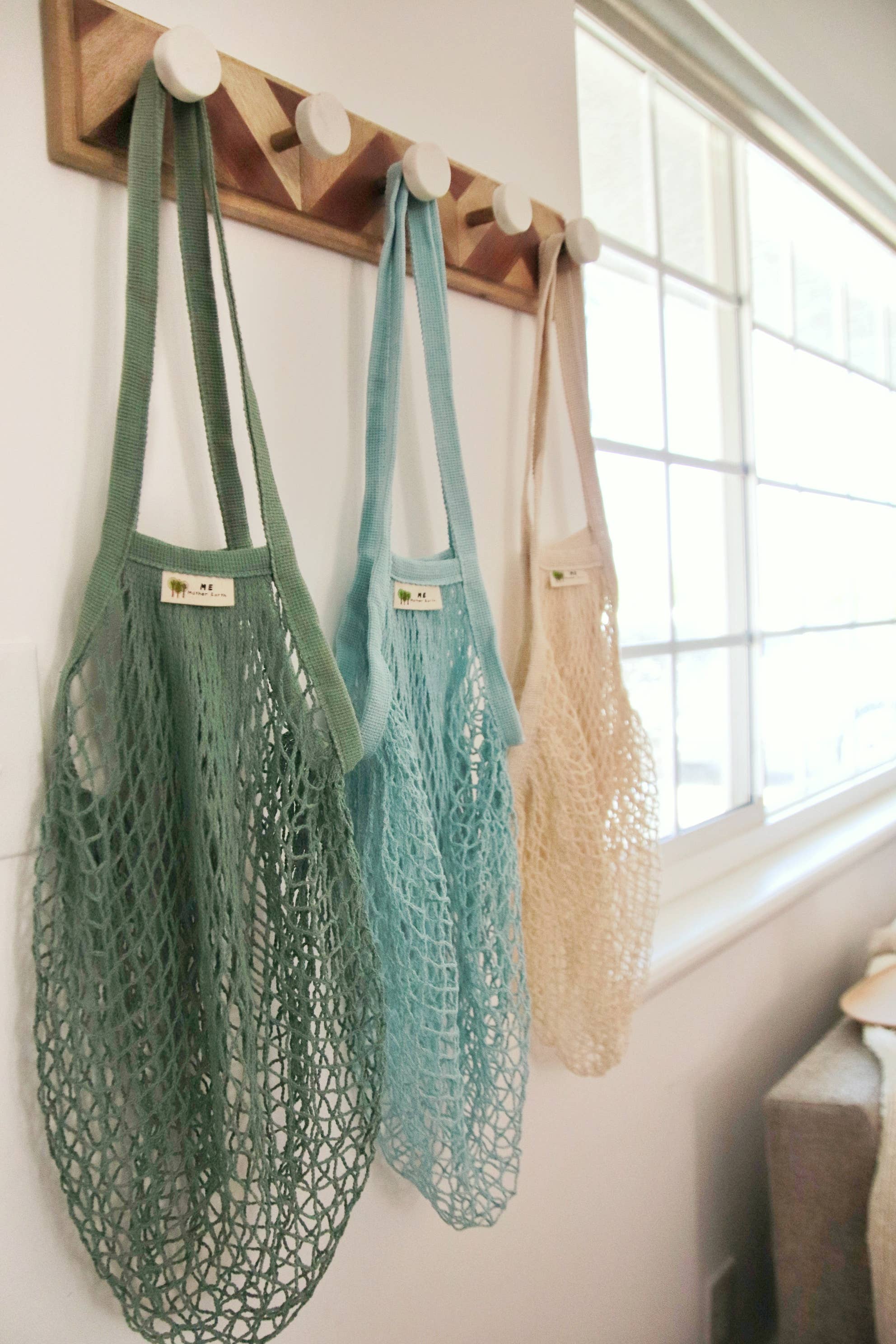 Me Mother Earth - The "One Tripper" HUGE Mesh Market Bag | Zero Waste: Natural