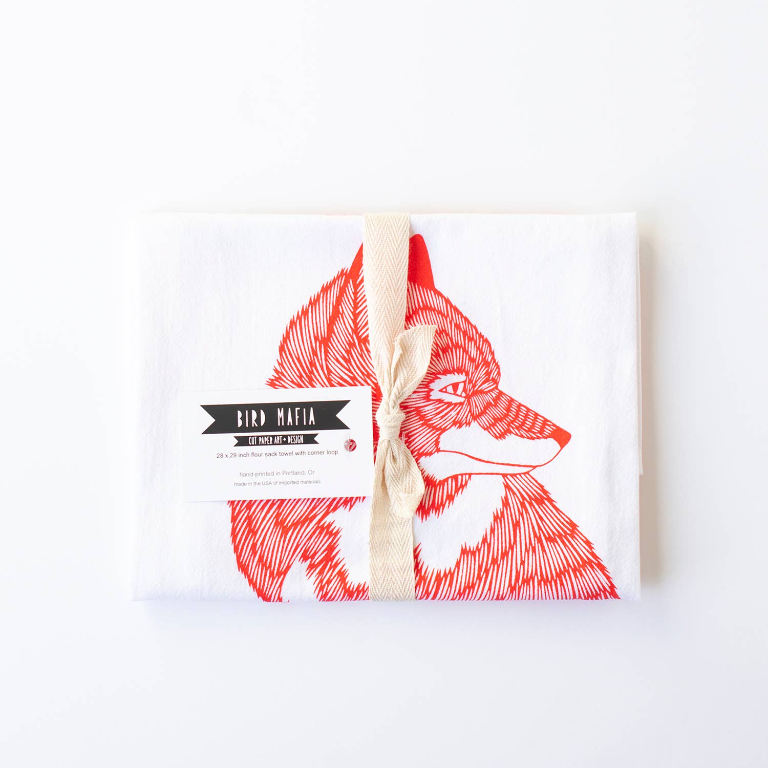 Bird Mafia - Fox Flour Sack Towel