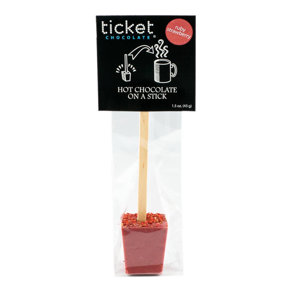 Ticket Chocolate - Hot Chocolate on a Stick - Valentine Singles