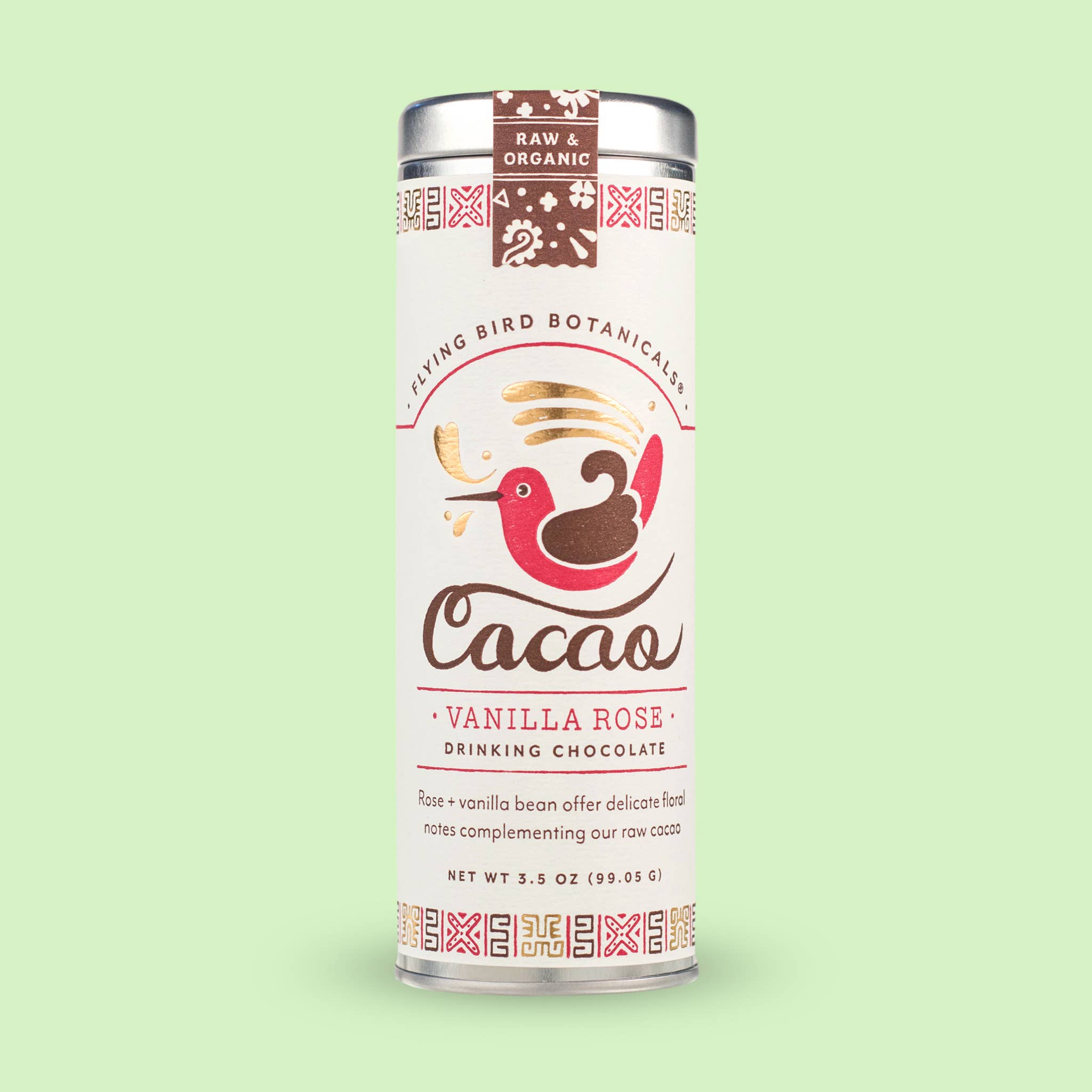 Flying Bird Botanicals - Vanilla Rose Cacao Drinking Chocolate