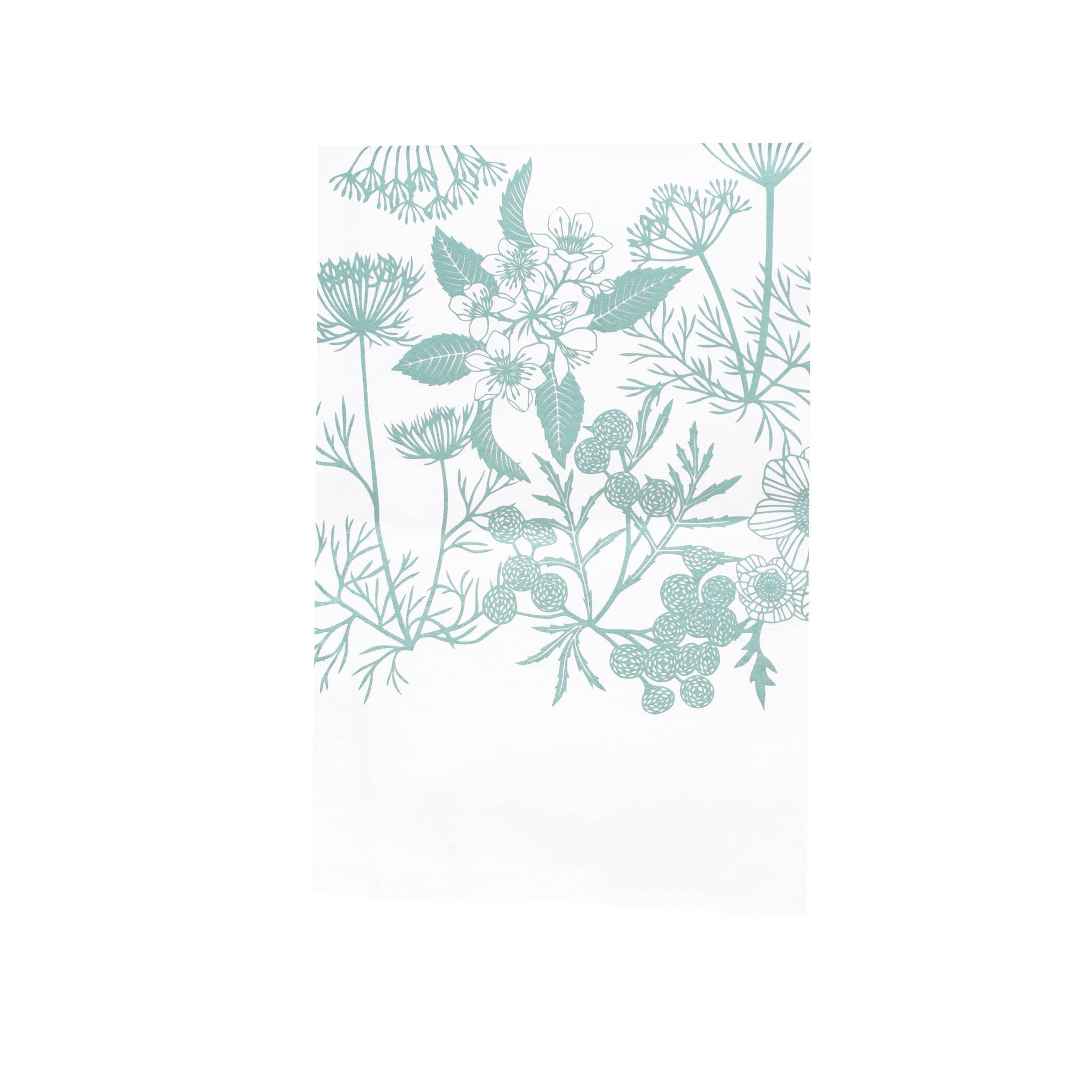 Bird Mafia - Wildflowers Kitchen Towel (Turquoise)