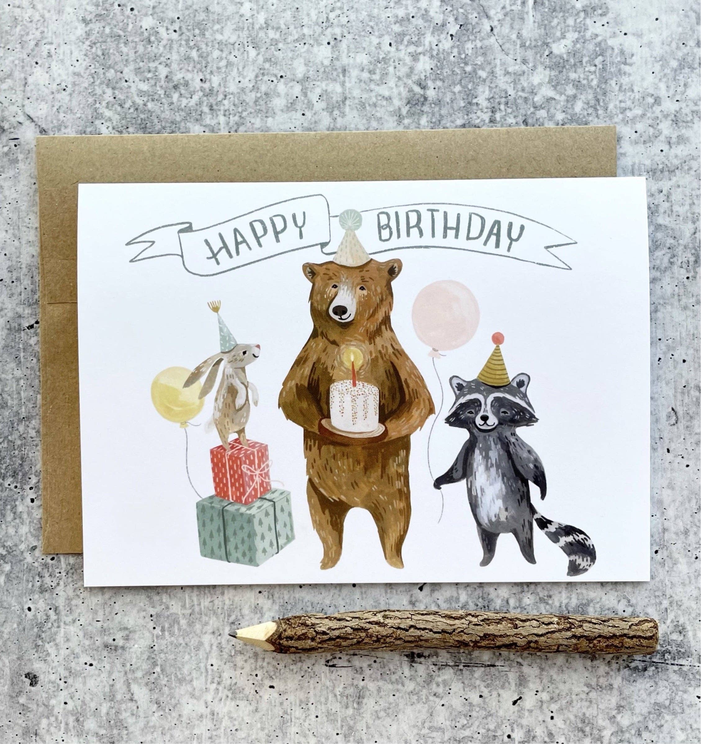 Canyon & Cove - Birthday Bear Card