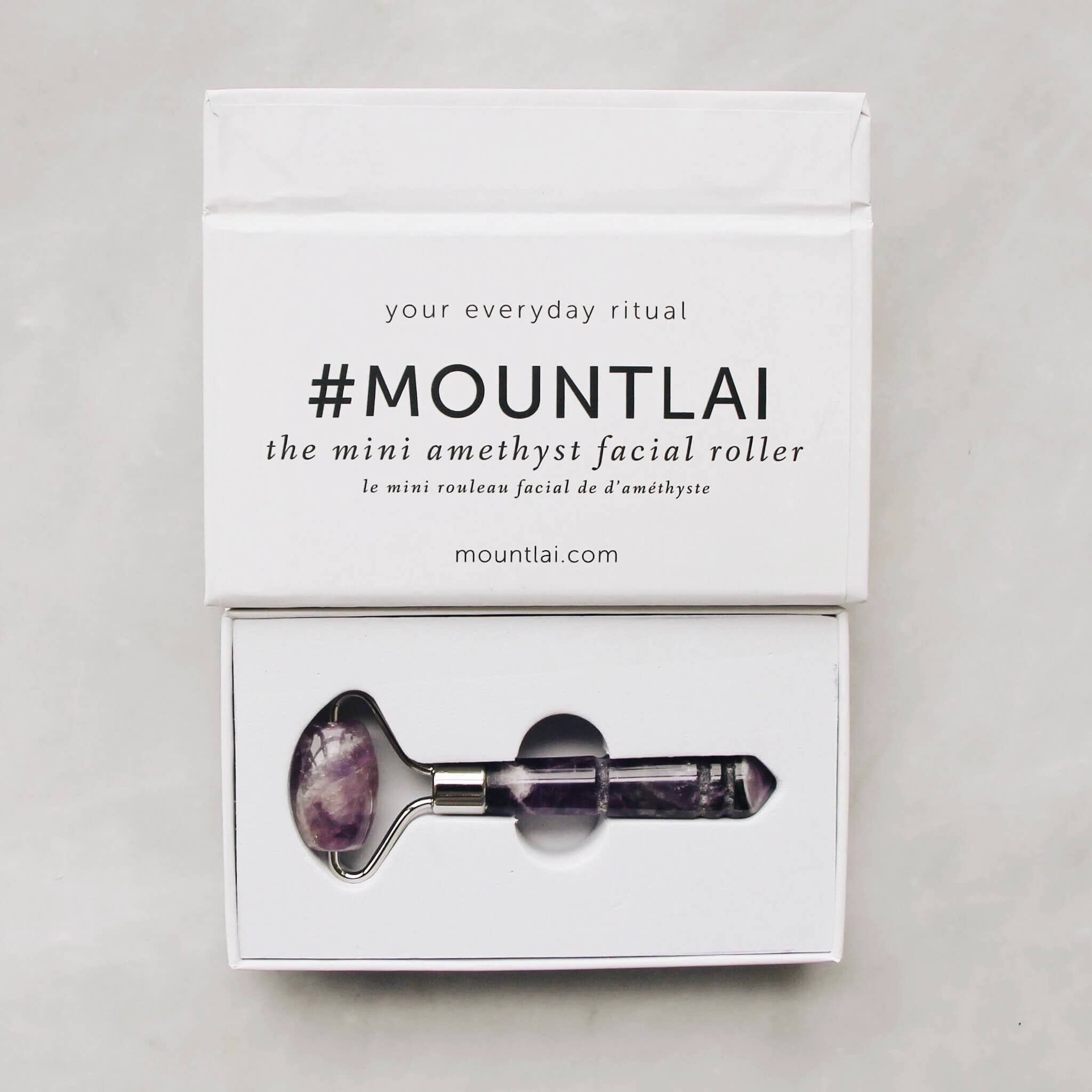 Mount Lai - The De-Puffing Mini Amethyst Facial Roller