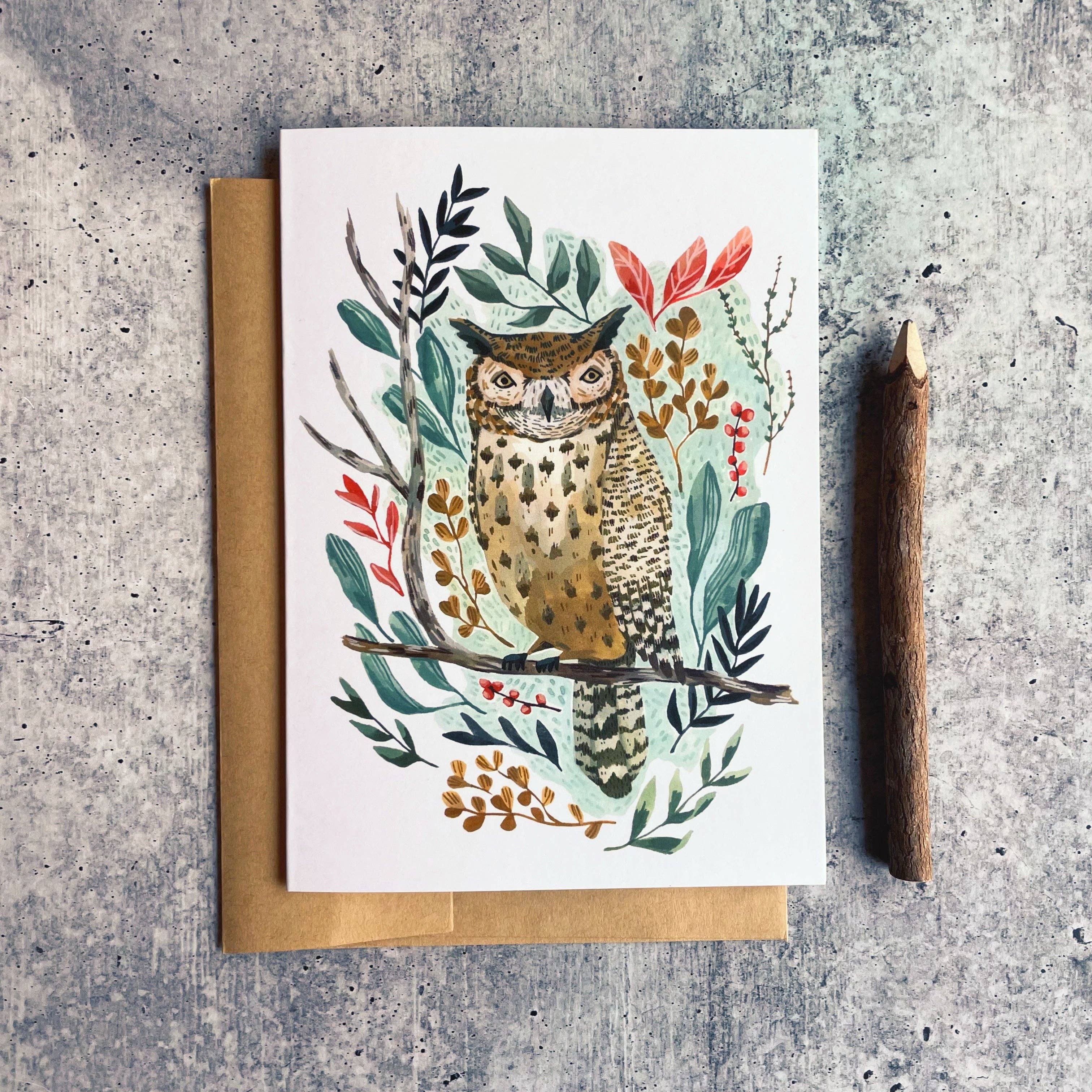 Canyon & Cove - Flora Owl Card