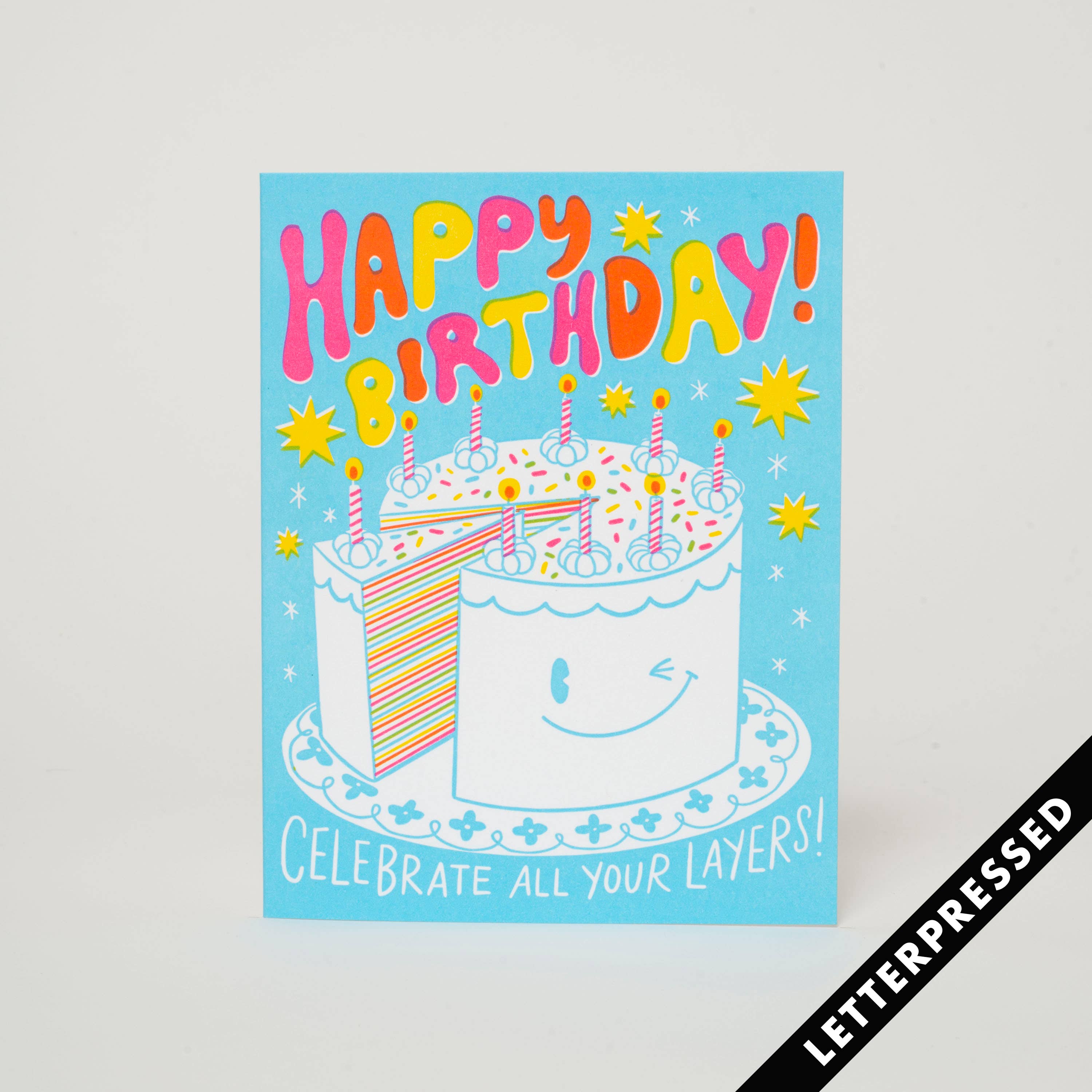 Egg Press Manufacturing - HELLO! LUCKY -- Cake Layers Birthday: Paper tab