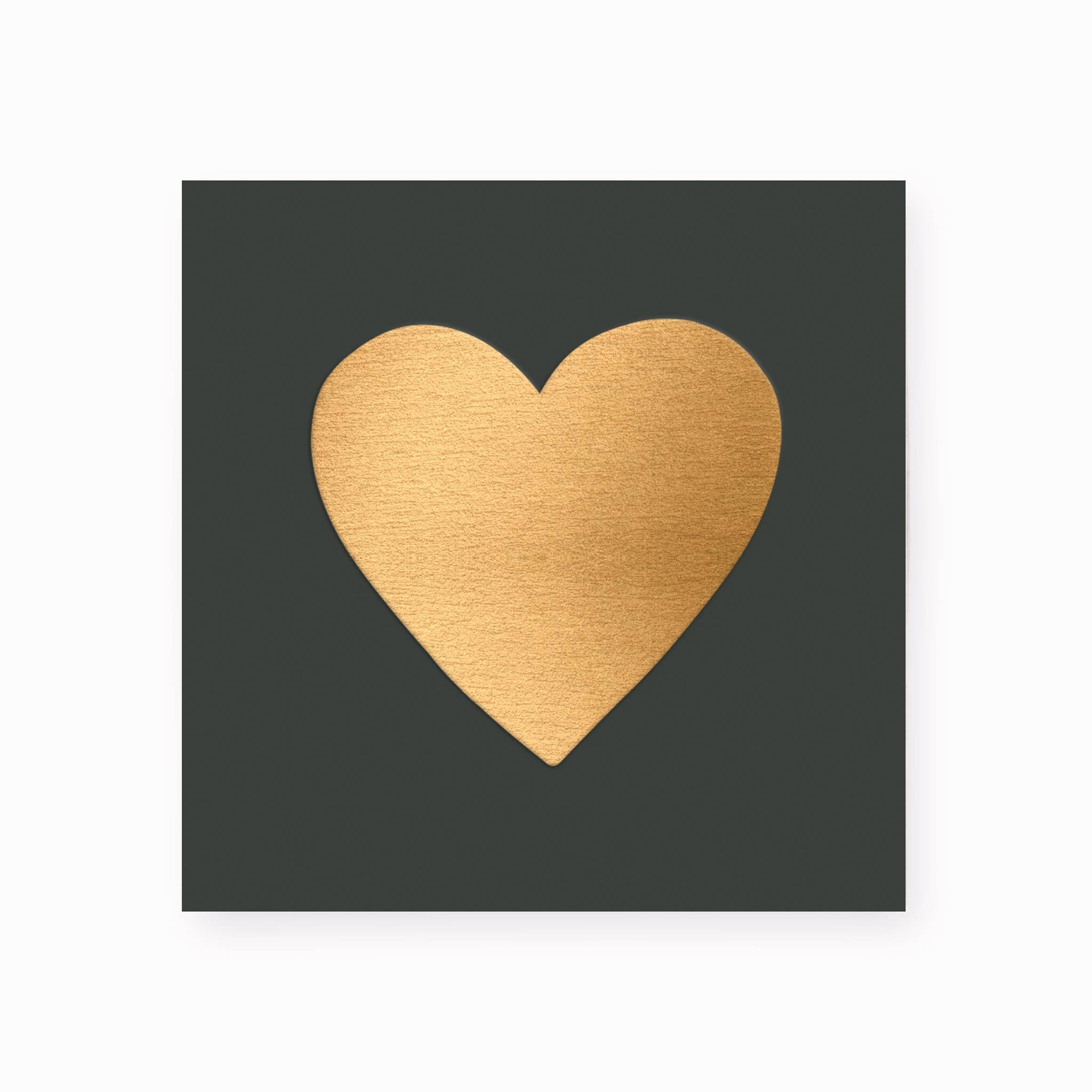 Frankie & Claude - Small Match Box: Embossed Gold Heart